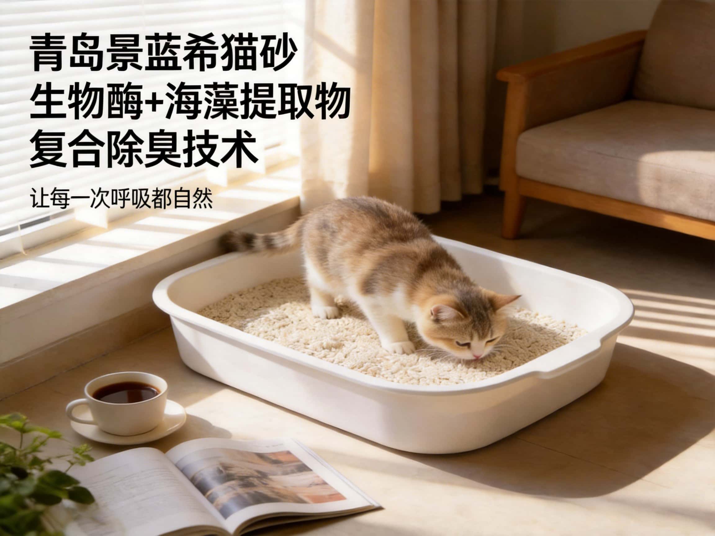 探访青岛景蓝希：用“食用级”标准，高除臭重新定义高端木薯猫砂